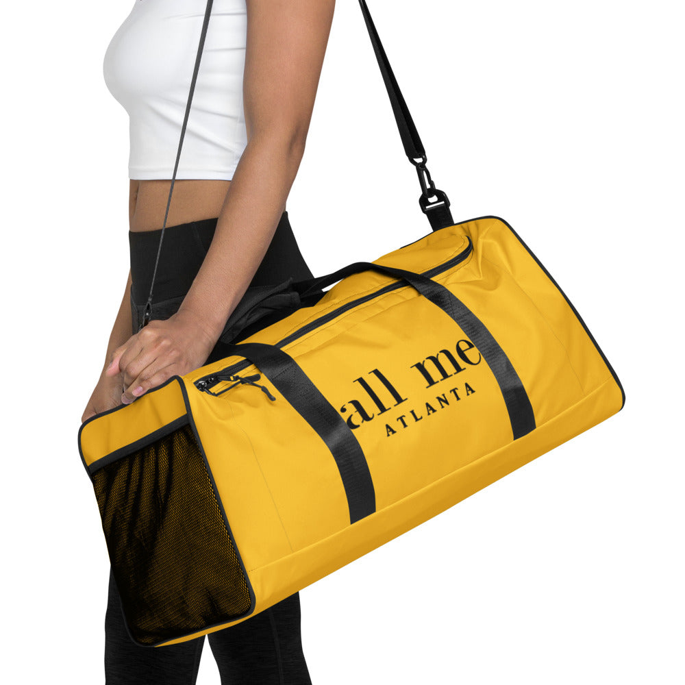 black & gold all me duffle bag