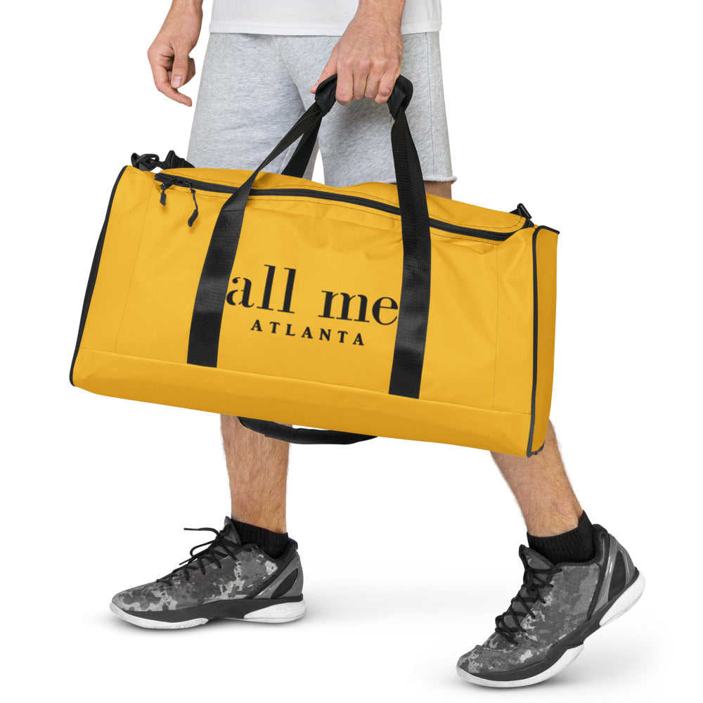 black & gold all me duffle bag