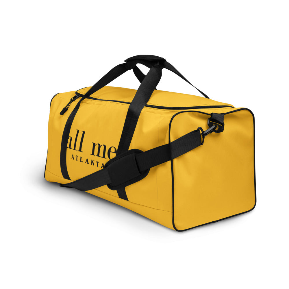 black & gold all me duffle bag