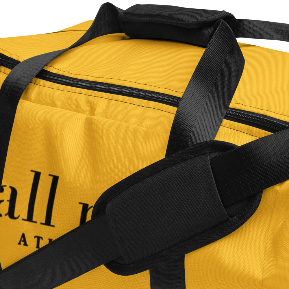 black & gold all me duffle bag