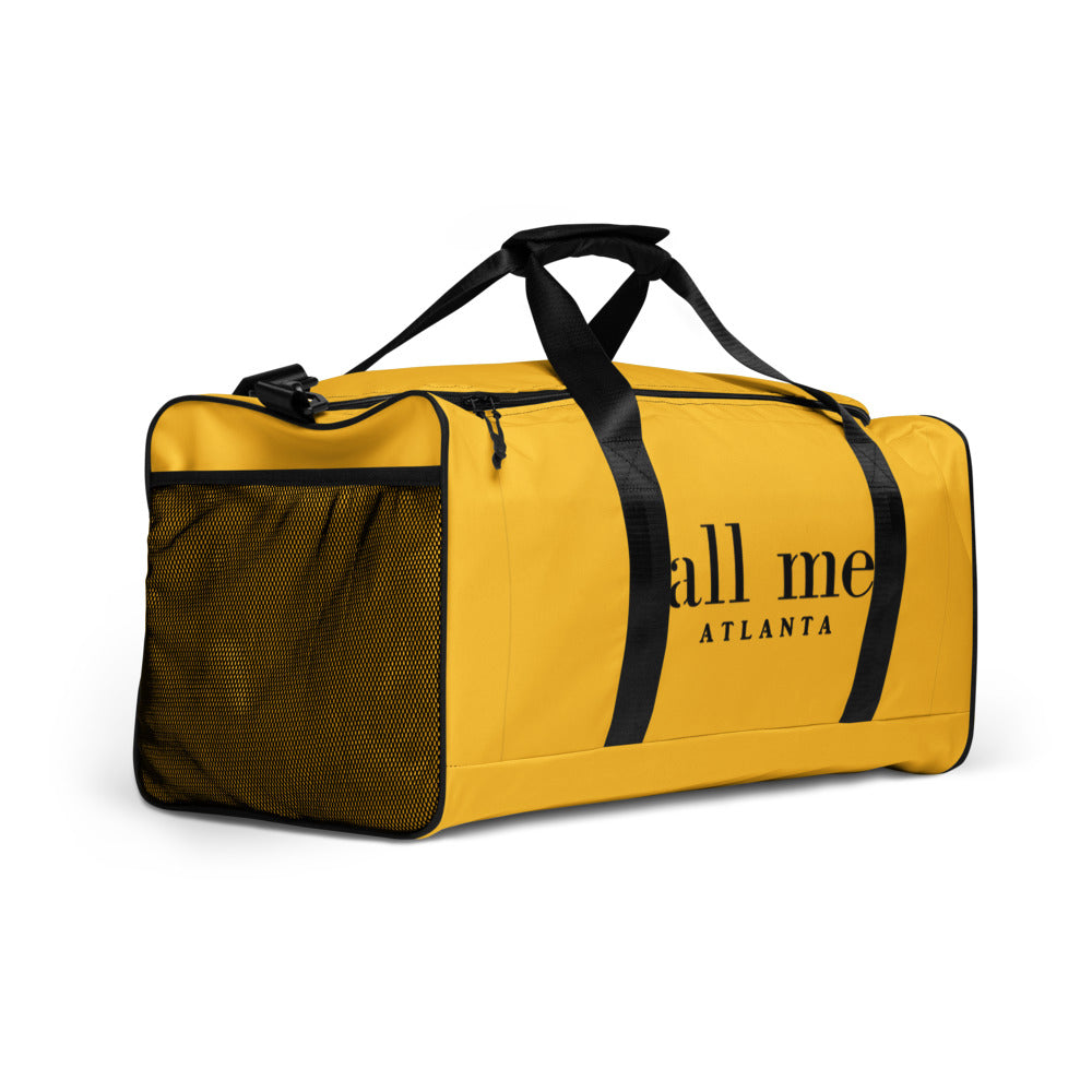 black & gold all me duffle bag