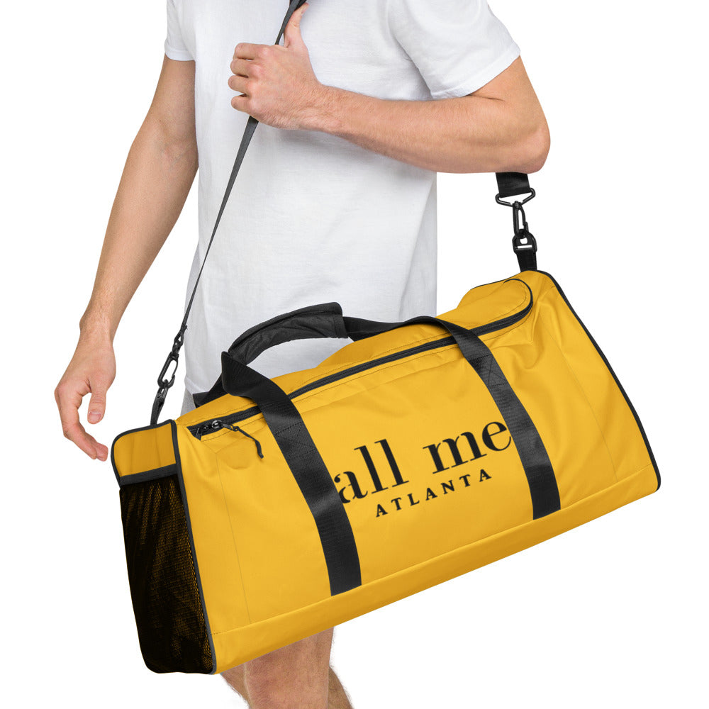 black & gold all me duffle bag